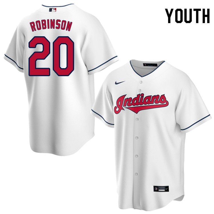 Nike Youth #20 Frank Robinson Cleveland Indians Baseball Jerseys Sale-White